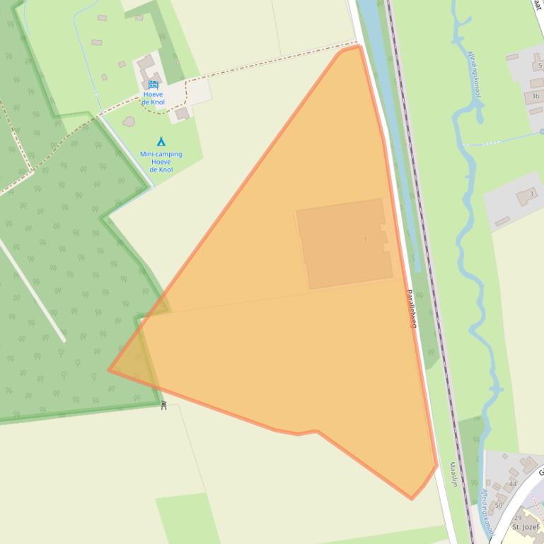 Kaart van postcodegebied 5824AT.