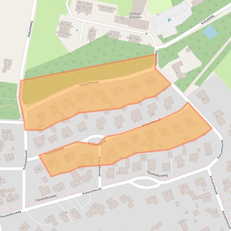 Kaart van postcodegebied 5825BG.