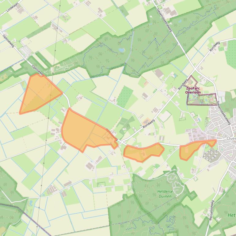 Kaart van postcodegebied 5825HM.