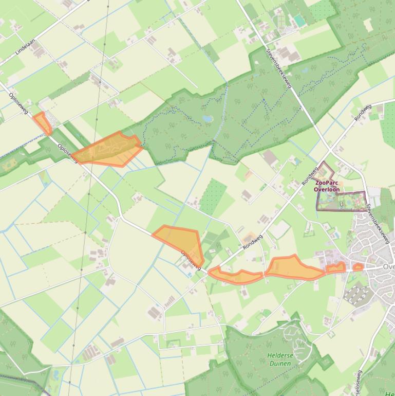 Kaart van postcodegebied 5825HN.