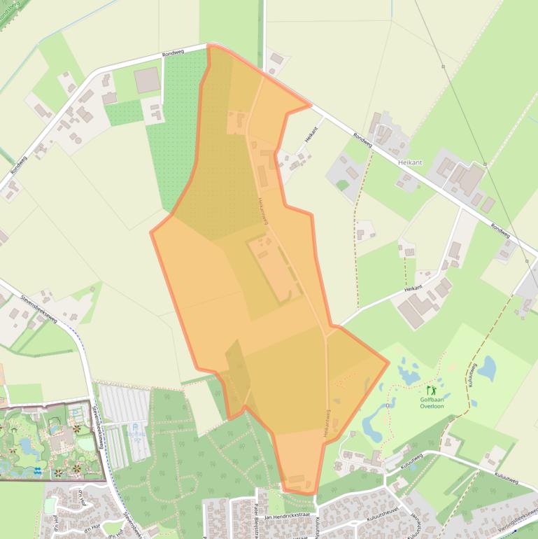 Kaart van postcodegebied 5825JD.