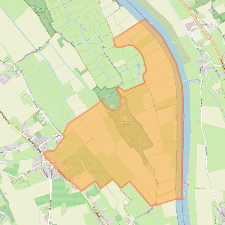 Kaart van postcodegebied 5826AC.