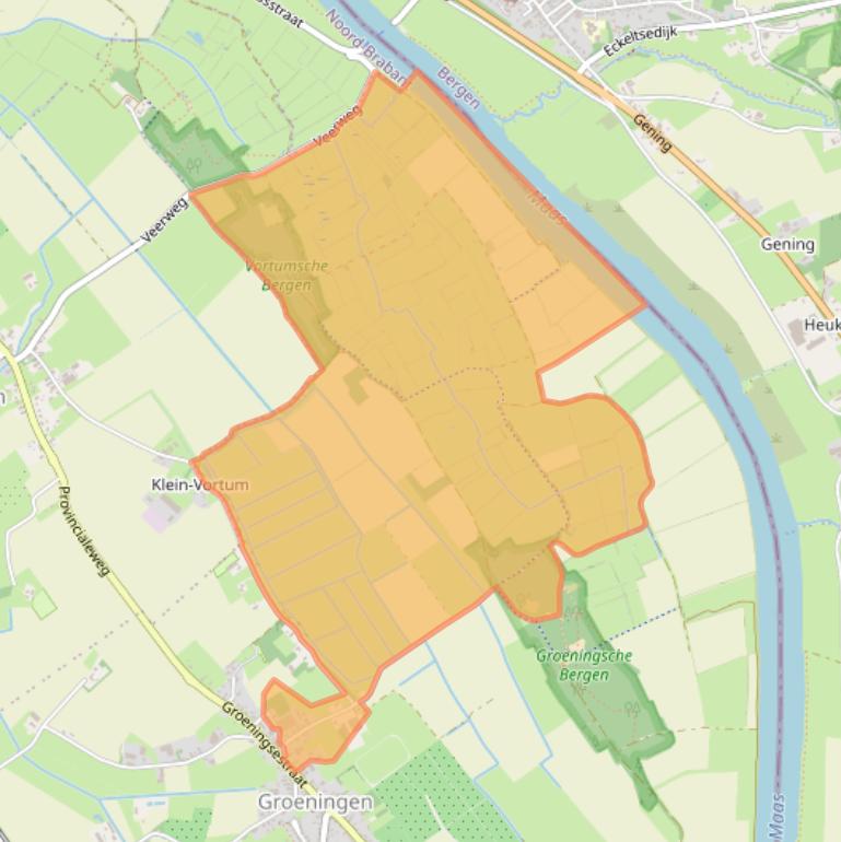 Kaart van postcodegebied 5826AM.