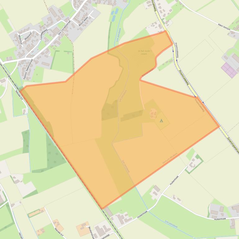 Kaart van postcodegebied 5827AH.