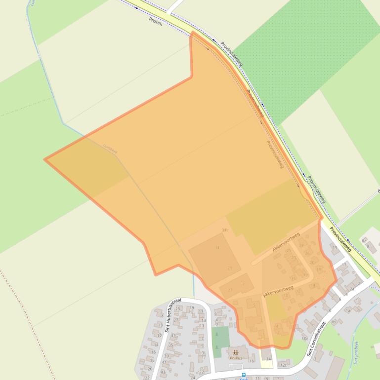 Kaart van postcodegebied 5827AP.