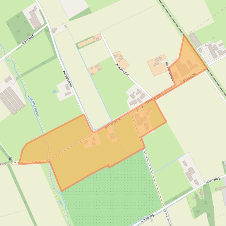 Kaart van postcodegebied 5827AW.