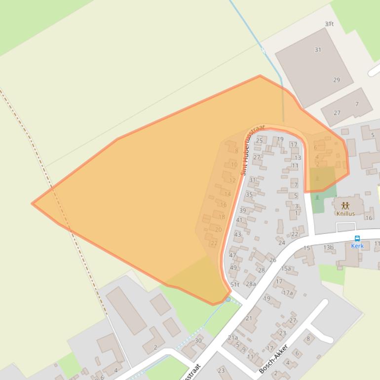 Kaart van postcodegebied 5827BJ.