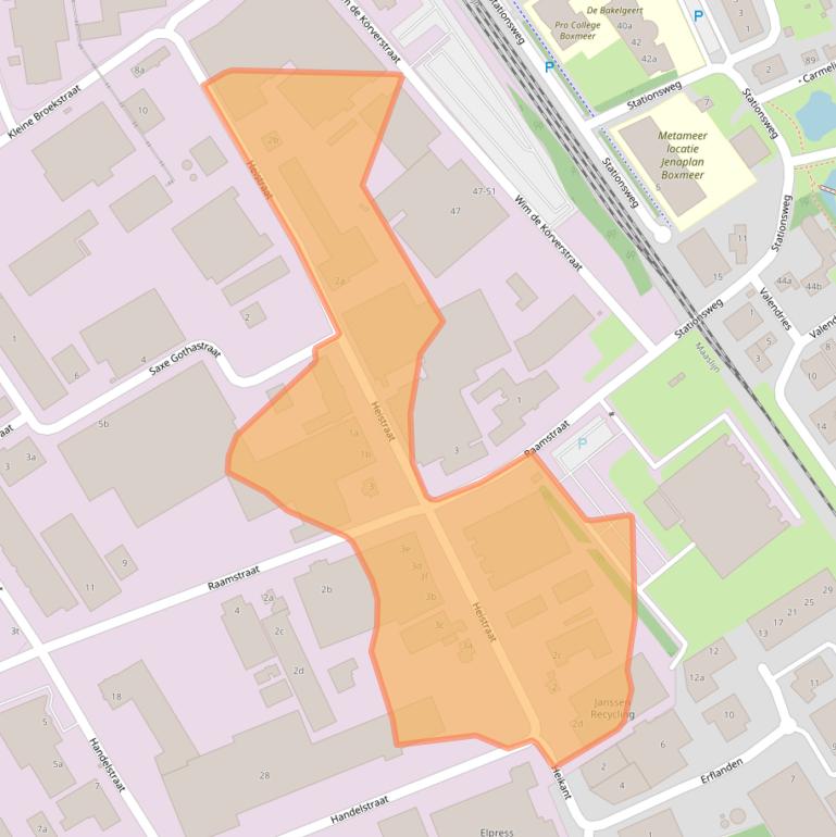 Kaart van postcodegebied 5831AR.