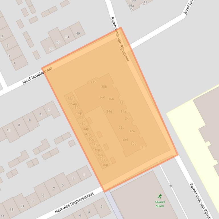 Kaart van postcodegebied 5831BC.