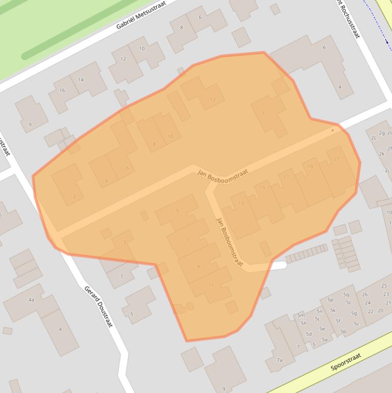 Kaart van postcodegebied 5831CD.