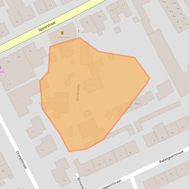 Kaart van postcodegebied 5831CN.