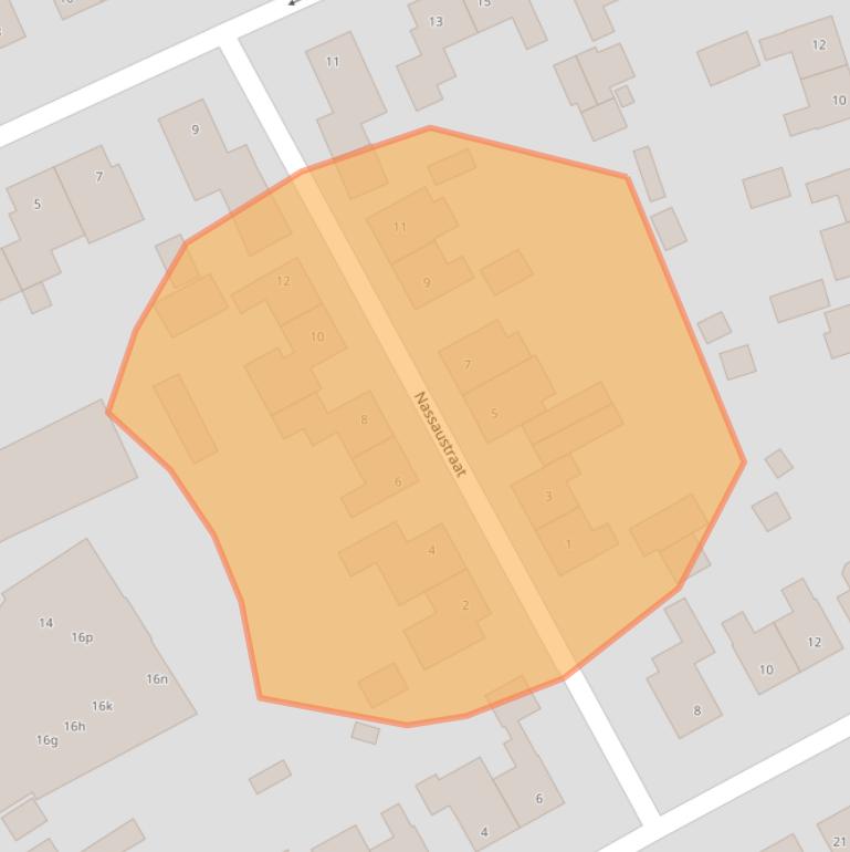 Kaart van postcodegebied 5831CZ.