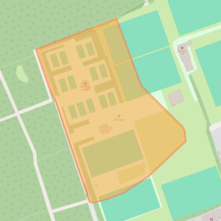 Kaart van postcodegebied 5831DA.