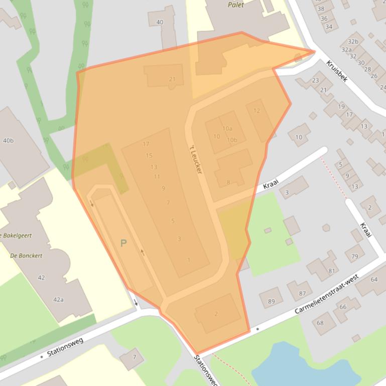 Kaart van postcodegebied 5831DB.