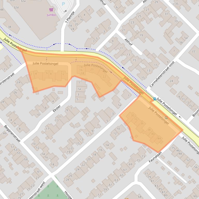 Kaart van postcodegebied 5831DK.