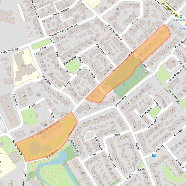 Kaart van postcodegebied 5831DS.