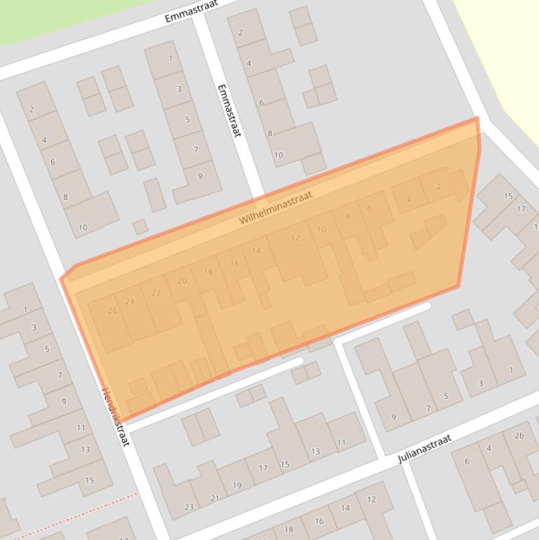 Kaart van postcodegebied 5831EN.