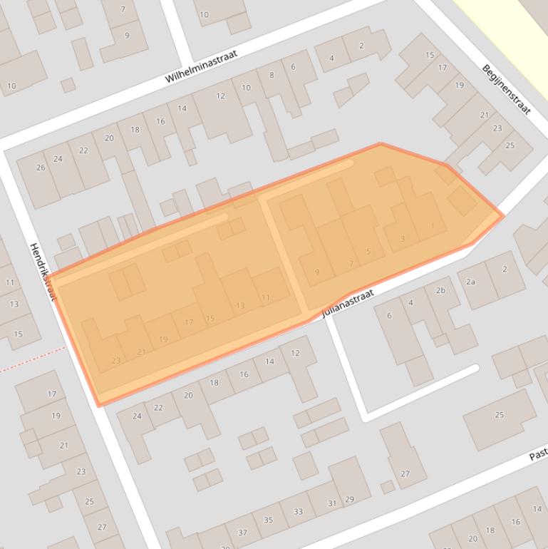 Kaart van postcodegebied 5831ES.