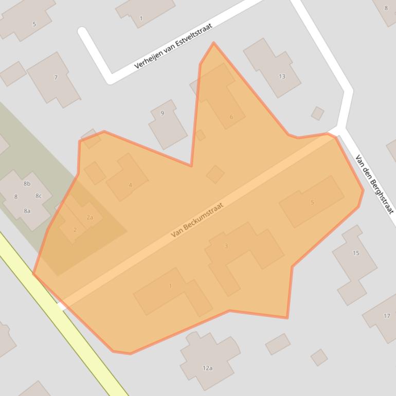 Kaart van postcodegebied 5831GN.