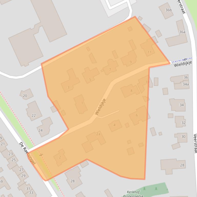 Kaart van postcodegebied 5831HX.