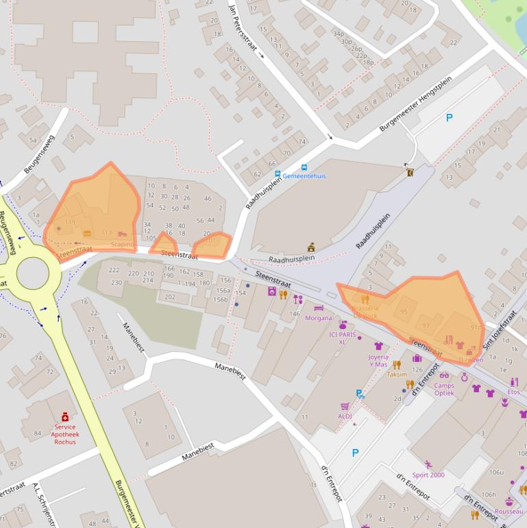 Kaart van postcodegebied 5831JD.