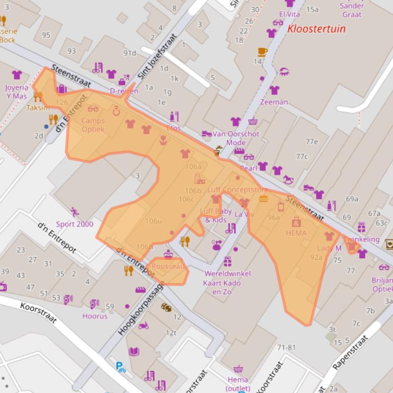 Kaart van postcodegebied 5831JJ.