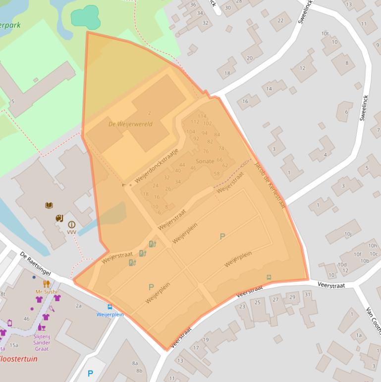 Kaart van postcodegebied 5831JV.