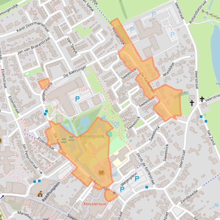 Kaart van postcodegebied 5831KC.