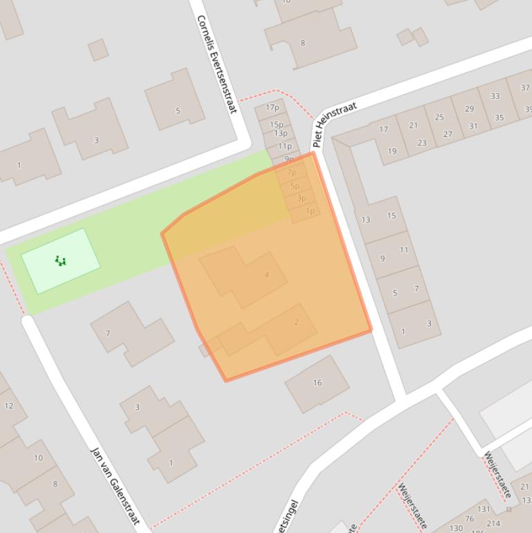 Kaart van postcodegebied 5831KK.