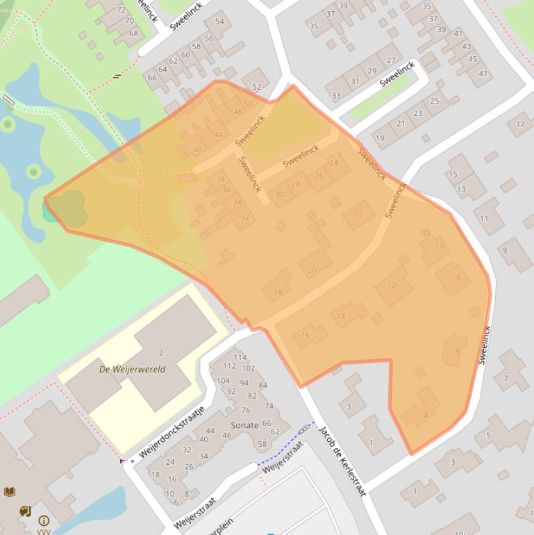 Kaart van postcodegebied 5831KS.