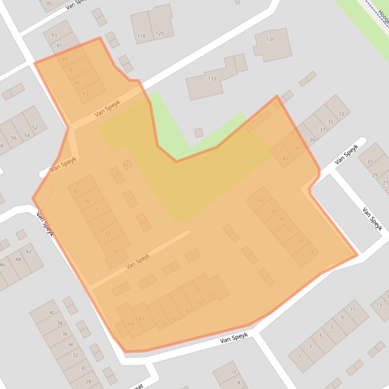 Kaart van postcodegebied 5831LB.