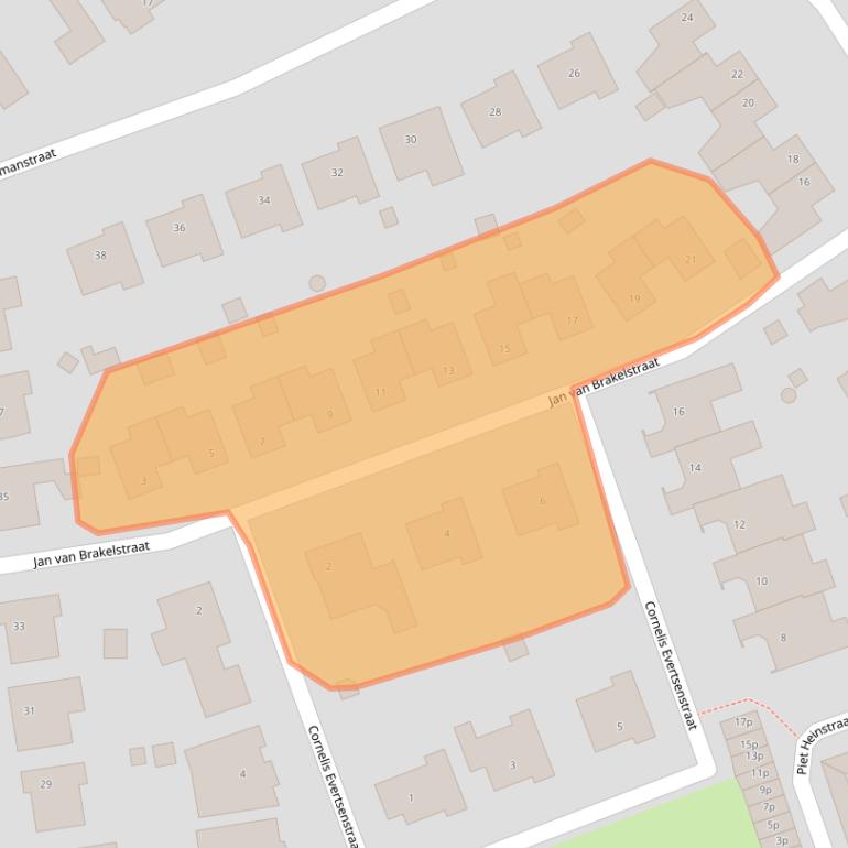 Kaart van postcodegebied 5831LX.