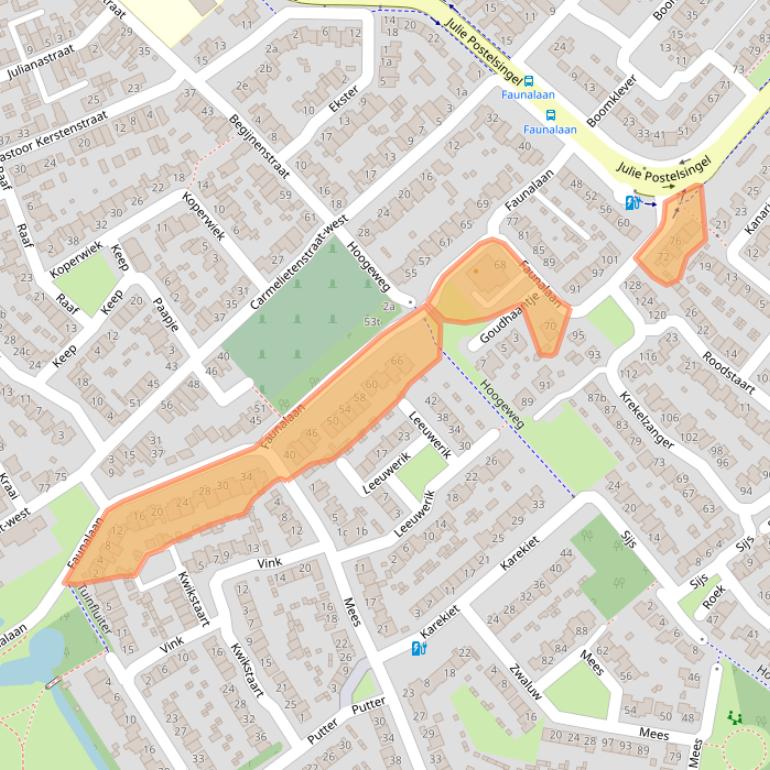 Kaart van postcodegebied 5831MB.