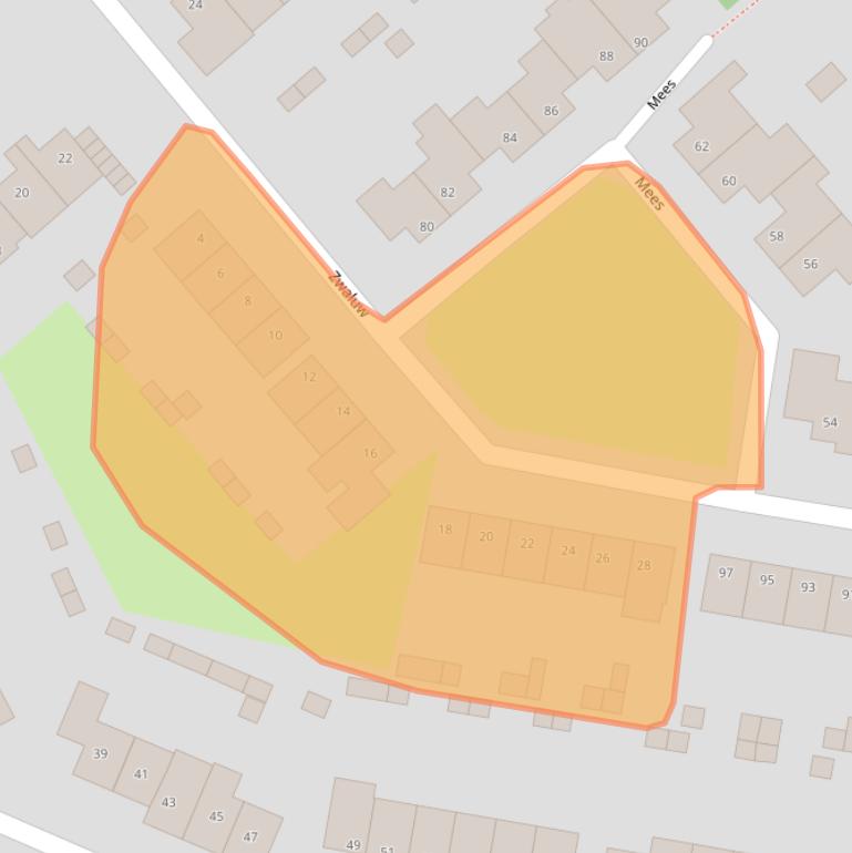 Kaart van postcodegebied 5831ML.