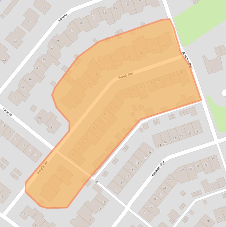 Kaart van postcodegebied 5831NG.