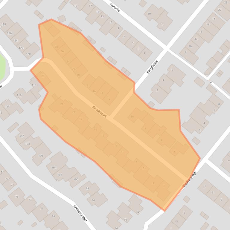 Kaart van postcodegebied 5831NK.