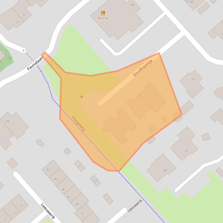 Kaart van postcodegebied 5831NX.