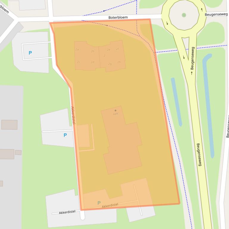 Kaart van postcodegebied 5831PJ.