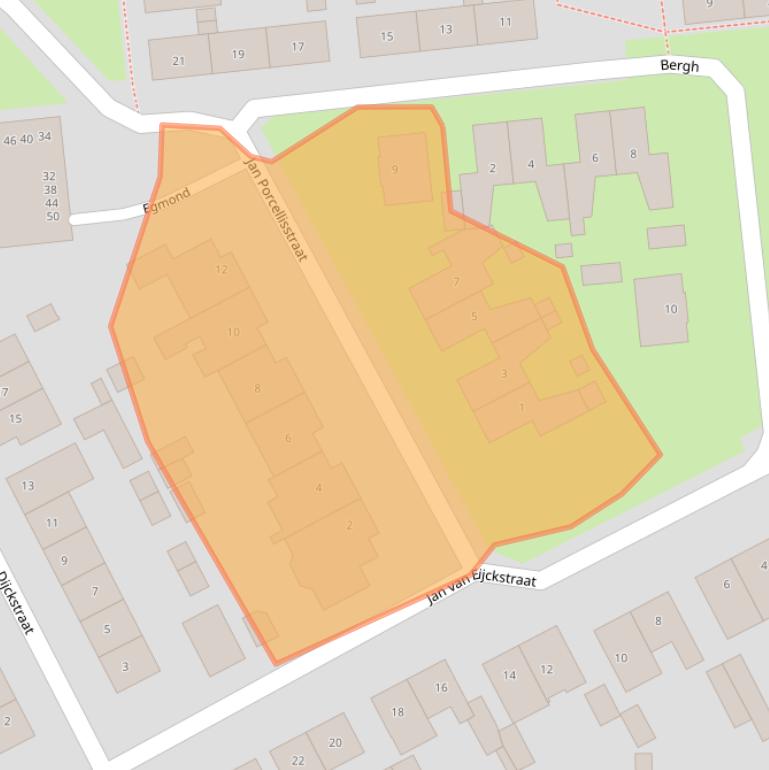 Kaart van postcodegebied 5831TR.