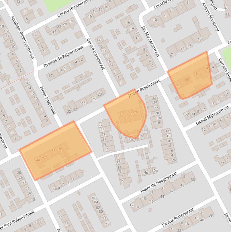 Kaart van postcodegebied 5831VW.