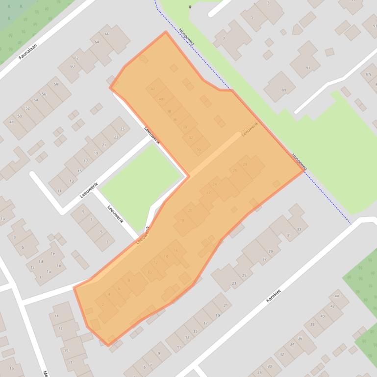 Kaart van postcodegebied 5831WK.