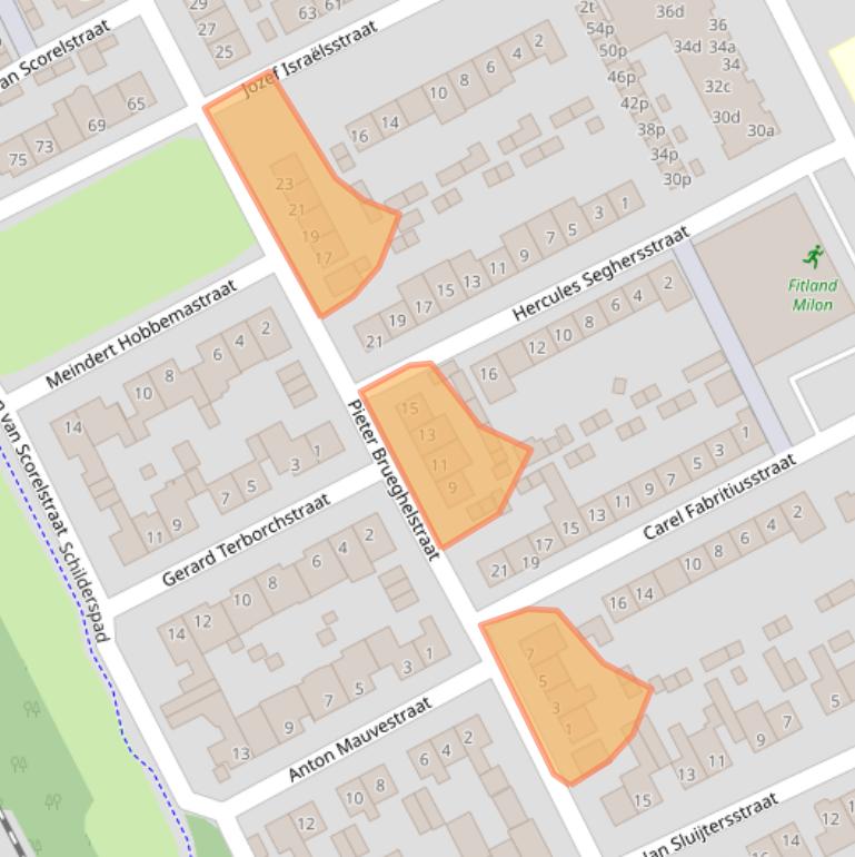 Kaart van postcodegebied 5831XN.