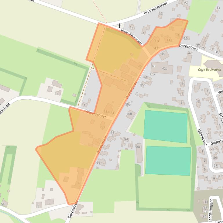 Kaart van postcodegebied 5835AG.