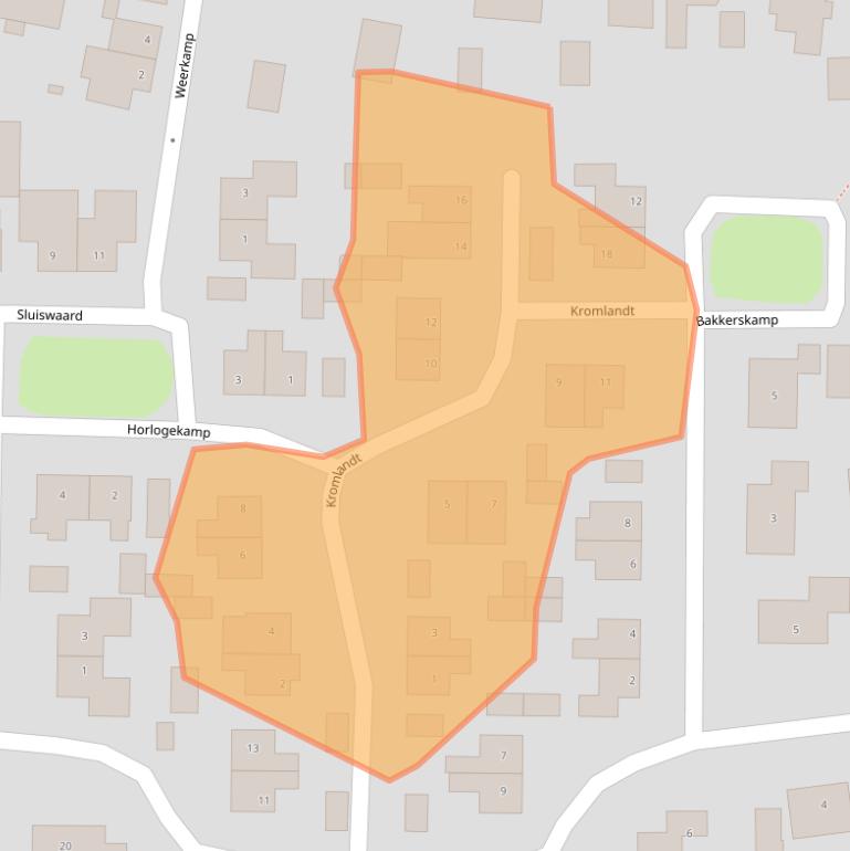 Kaart van postcodegebied 5835AM.