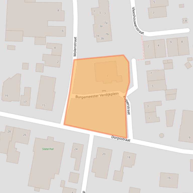 Kaart van postcodegebied 5835AR.