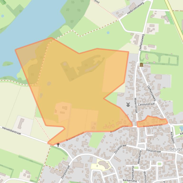 Kaart van postcodegebied 5835AW.