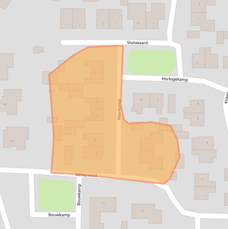 Kaart van postcodegebied 5835BH.