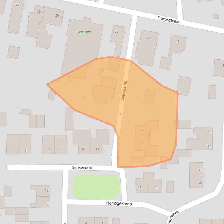 Kaart van postcodegebied 5835BJ.