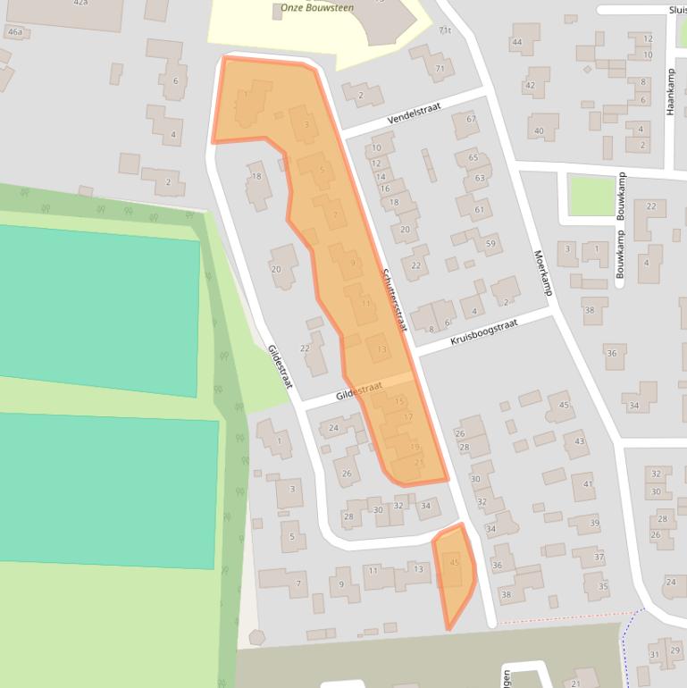 Kaart van postcodegebied 5835BT.