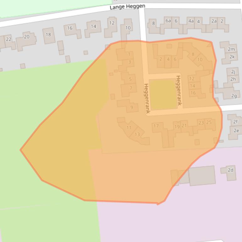Kaart van postcodegebied 5835CG.